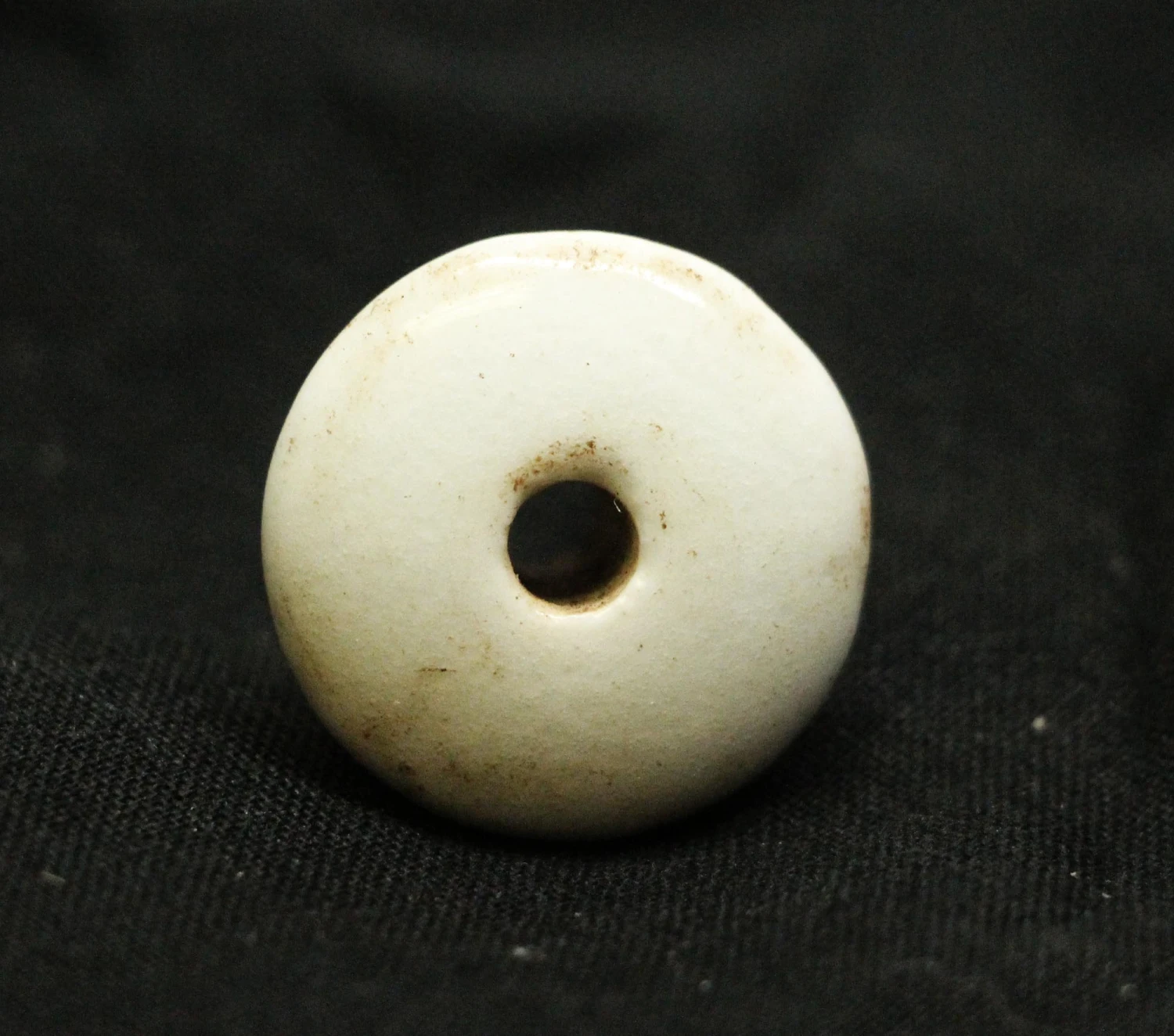Vintage Round White 1 In. Ceramic Drawer Knob 3 Vintage Round White 1 In. Ceramic Drawer Knob
