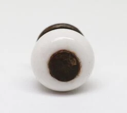 Vintage White Milk Glass 0.875 In. Drawer Cabinet Knob