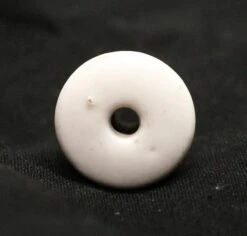 Vintage White Round Ceramic 1.125 In. Drawer Knobs