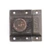 Aesthetic Cast Iron 2.125 In. Cabinet Latch With Round Knob