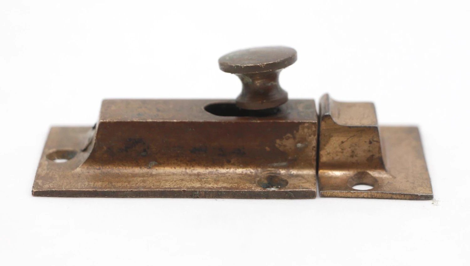 Vintage Classic 3 In. Brass & Steel Cabinet Latch 5 Vintage Classic 3 In. Brass & Steel Cabinet Latch - Image 3