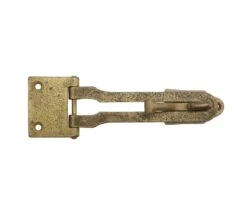 Vintage 7.75 In. Brass Plated Cast Iron Latch