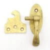 Vintage Oval Polished Brass Right Hand Offset Door Latch
