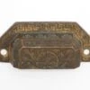Antique 3 In. Victorian Greek Key Bronze Bin Pull