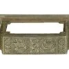 Antique 4.125 In. Aesthetic Cast Iron Bin Pull With Label Slot
