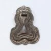 Antique Art Nouveau Brass Plated Cast Iron Drop Pull