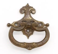 Antique Cast Bronze Ring Bail Drawer Pull