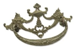 Antique Empire Brass Bail Drawer Pull