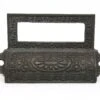 Antique Victorian Cast Iron Pharmacy Drawer Bin Pull With Label Slot 1 Antique Victorian Cast Iron Pharmacy Drawer Bin Pull With Label Slot -OGT Sale Store cabinet furniture pulls antique victorian cast iron pharmacy drawer bin pull with label slot l207277