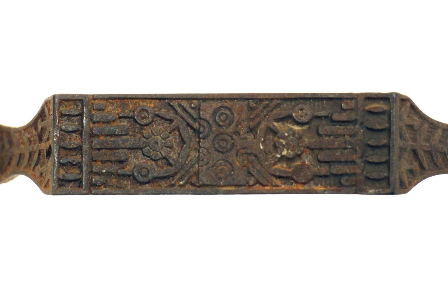 Antique Eastlake Cast Iron Bridge Cabinet Pull 5 Antique Eastlake Cast Iron Bridge Cabinet Pull - Image 3