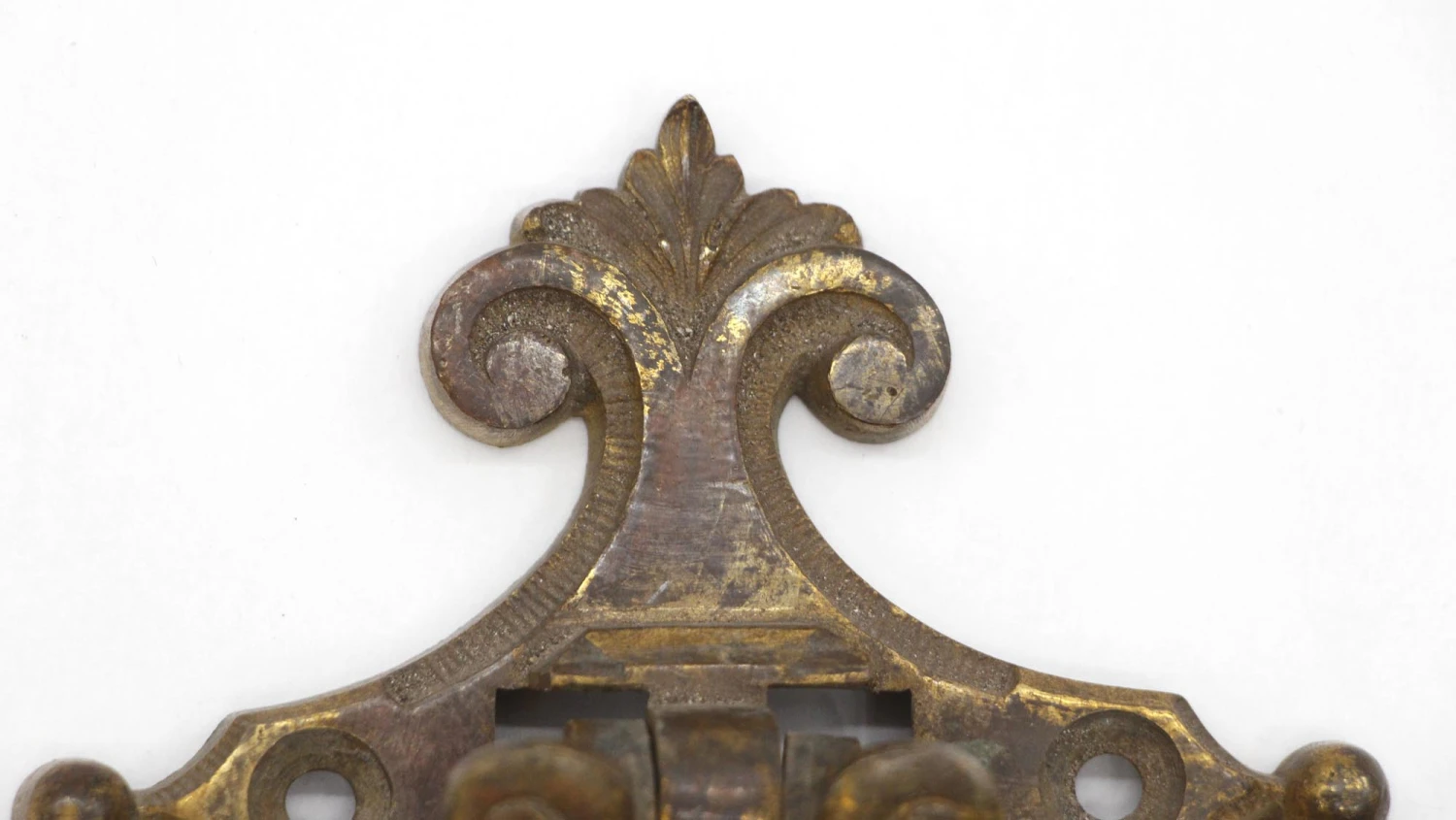 Antique Cast Bronze Ring Bail Drawer Pull 5 Antique Cast Bronze Ring Bail Drawer Pull - Image 3