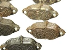 Antique 3 In. Victorian Iron Drawer Bin Pull 9 Antique 3 In. Victorian Iron Drawer Bin Pull -OGT Sale Store cabinet furniture pulls for sale l207393