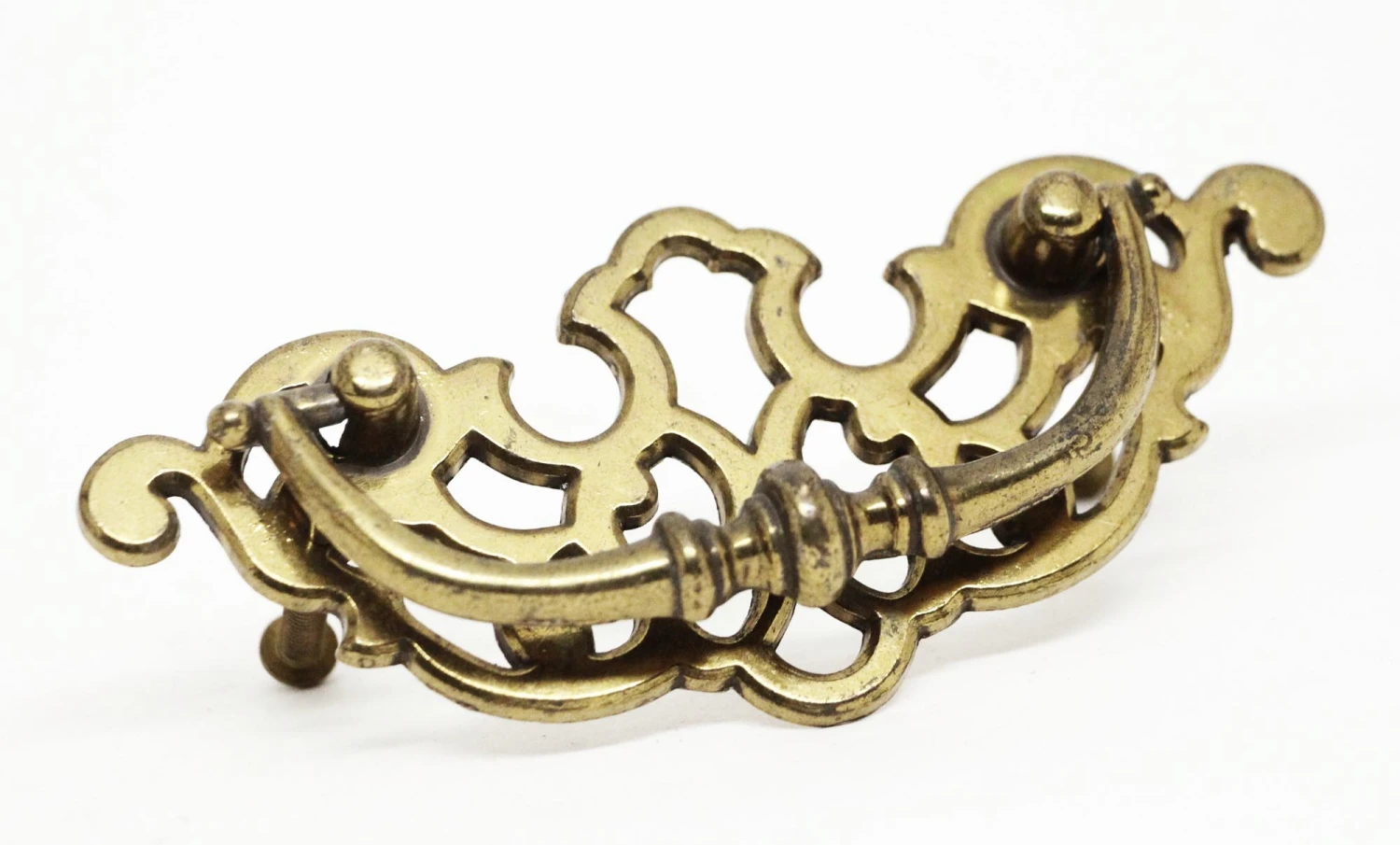 Traditional Polished Brass Bail Drawer Pull 5 Traditional Polished Brass Bail Drawer Pull - Image 3