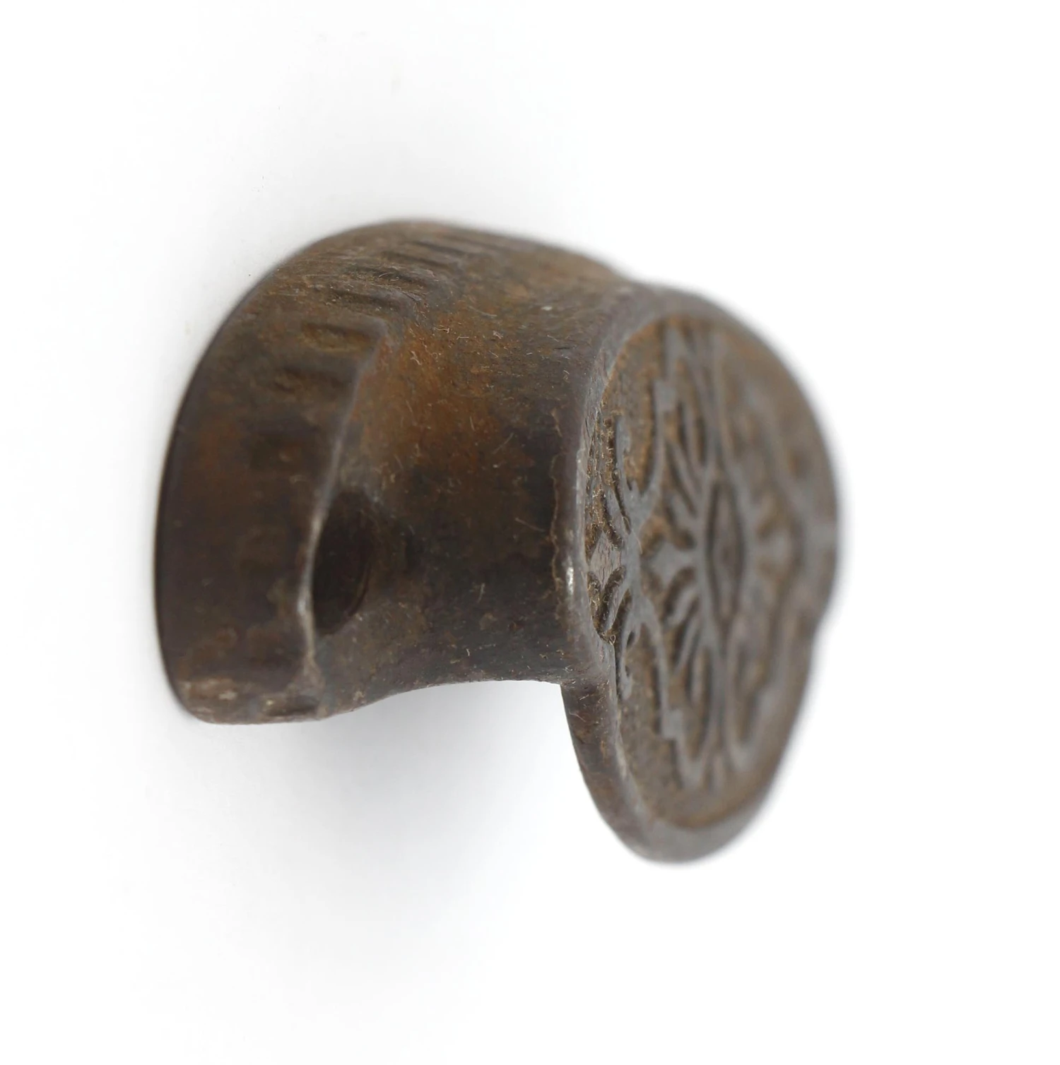 Antique Cast Iron 4 In. Victorian Bin Pull 5 Antique Cast Iron 4 In. Victorian Bin Pull - Image 3