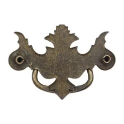 Vintage Brass Plated Steel 3.125 In. Chippendale Drawer Bail Pull 7 Vintage Brass Plated Steel 3.125 In. Chippendale Drawer Bail Pull -OGT Sale Store cabinet furniture pulls for sale q275023