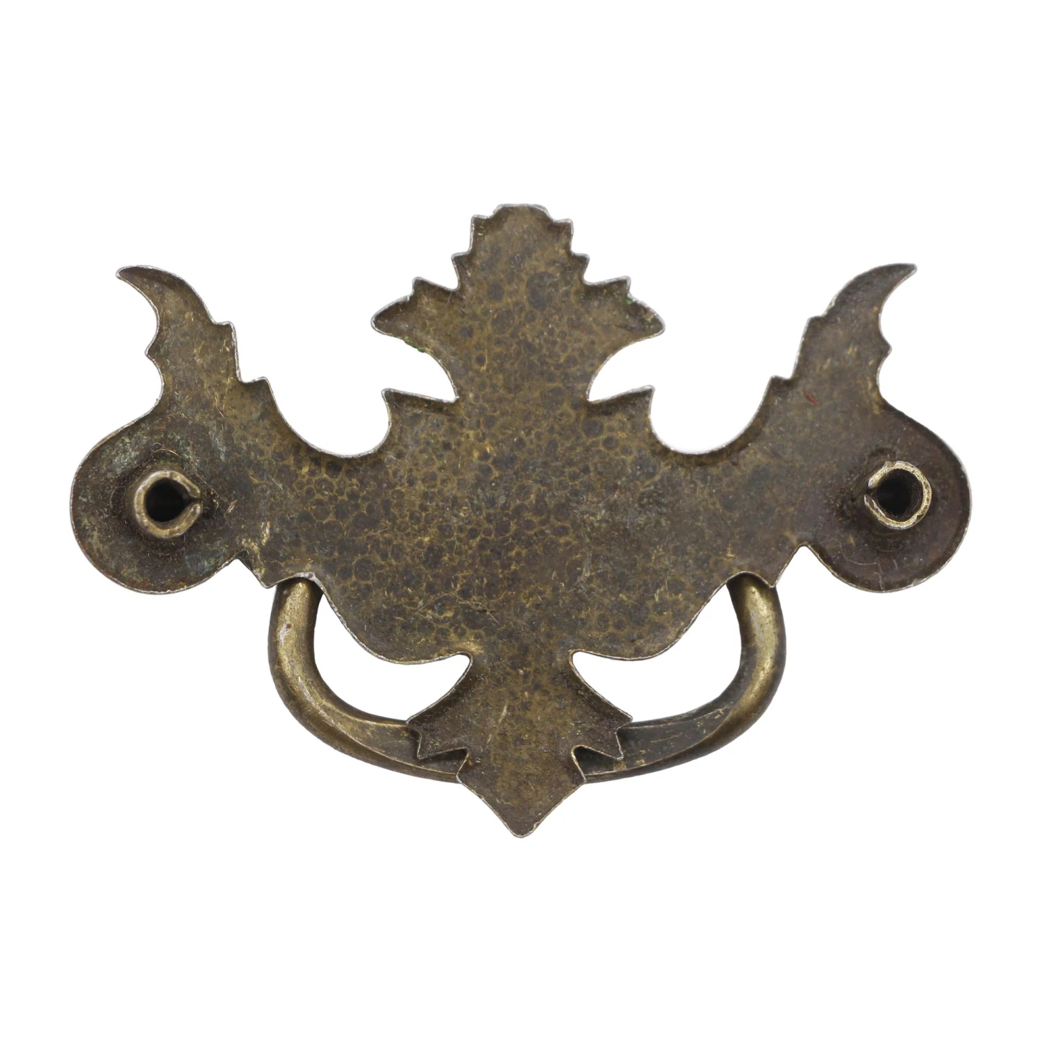 Vintage Brass Plated Steel 3.125 In. Chippendale Drawer Bail Pull 5 Vintage Brass Plated Steel 3.125 In. Chippendale Drawer Bail Pull - Image 3