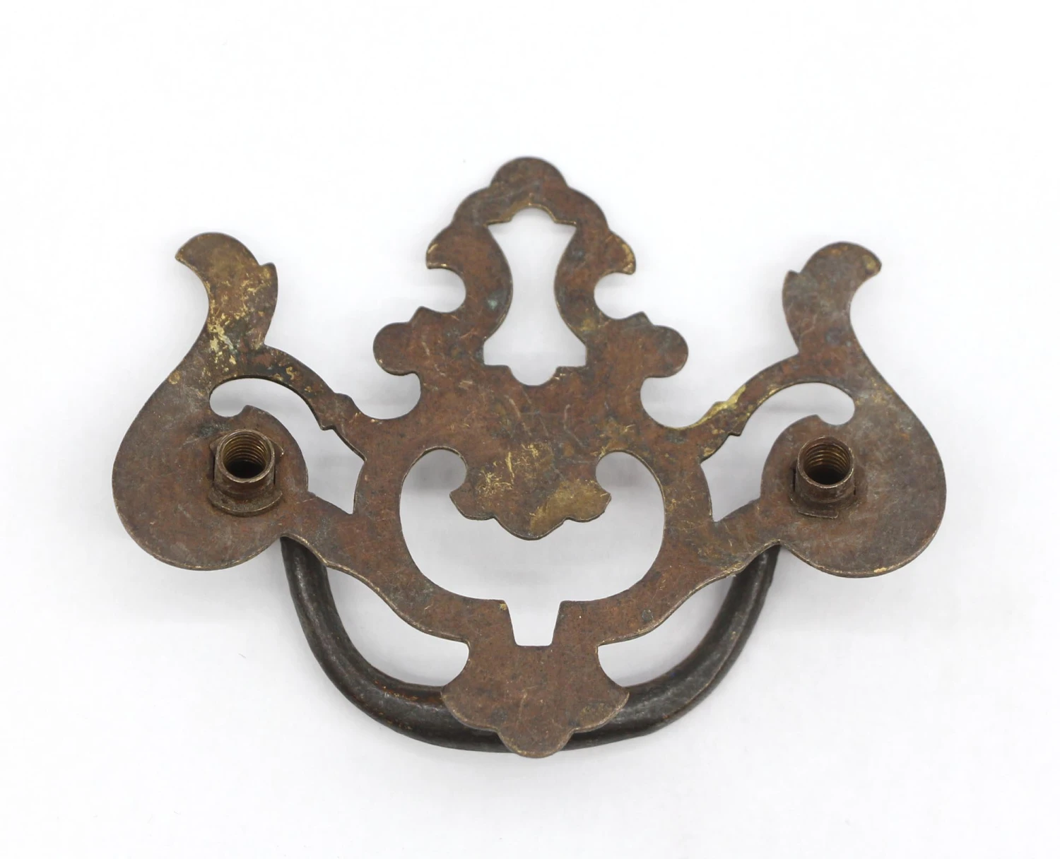 Vintage 2.875 In. Brass Chippendale Dresser Drawer Bail Pull 5 Vintage 2.875 In. Brass Chippendale Dresser Drawer Bail Pull - Image 3