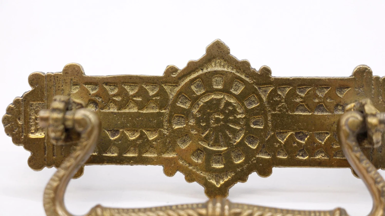 Vintage Aesthetic 4.375 In. Brass Bridge Drawer Pull 5 Vintage Aesthetic 4.375 In. Brass Bridge Drawer Pull - Image 3