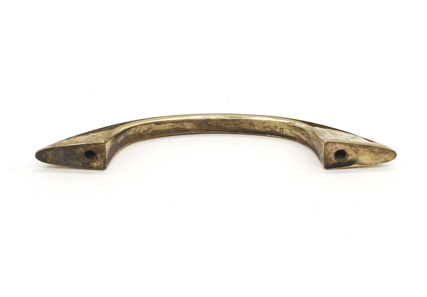 Vintage Art Deco 4.25 In. Polished Brass Bridge Drawer Pull 5 Vintage Art Deco 4.25 In. Polished Brass Bridge Drawer Pull - Image 3