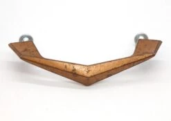 Vintage 3.5 In. Art Deco Copper Plated Brass Bridge Drawer Pull -OGT Sale Store cabinet furniture pulls for sale q284662