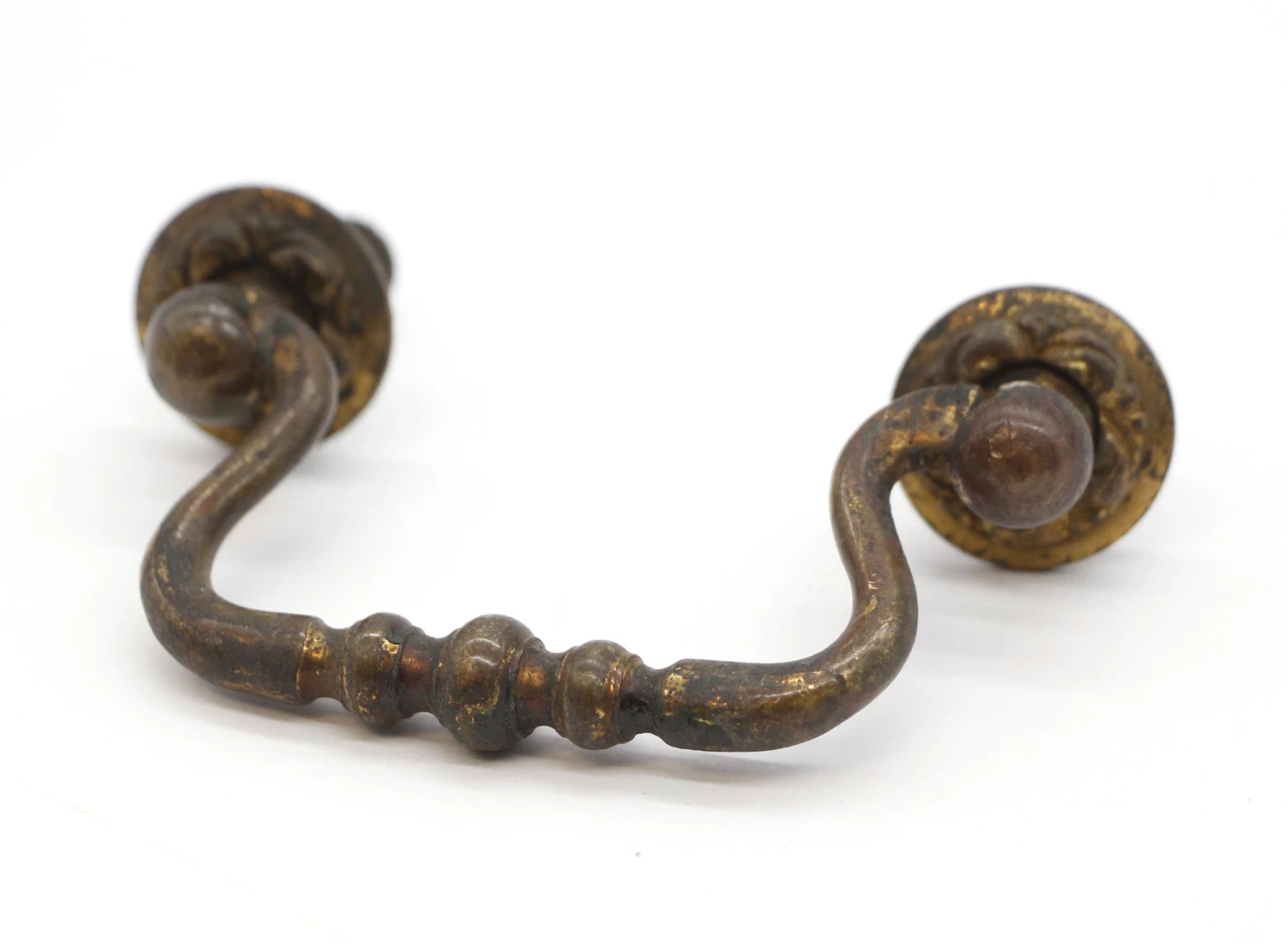 Pair Of Vintage Traditional 4 In. Brass Bail Drawer Pulls 5 Pair Of Vintage Traditional 4 In. Brass Bail Drawer Pulls - Image 3