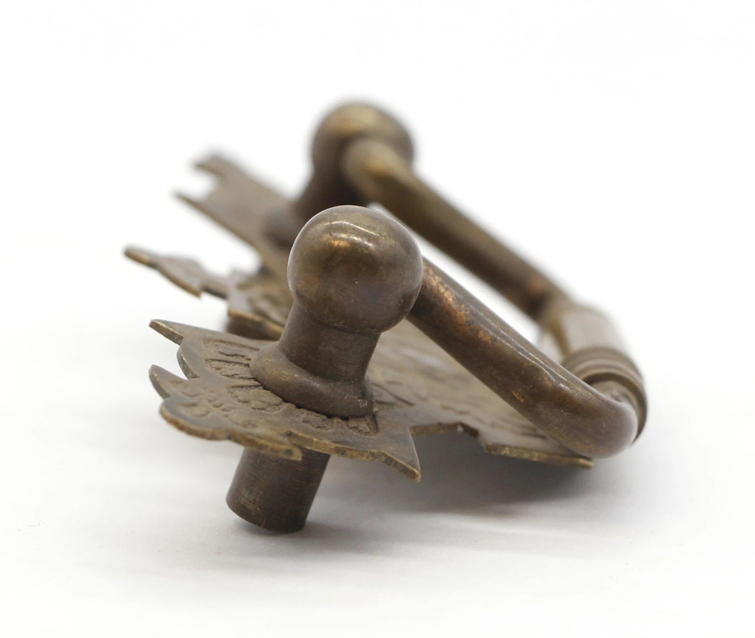 Victorian 4 In. Brass Bail Dresser Drawer Pull 5 Victorian 4 In. Brass Bail Dresser Drawer Pull - Image 3