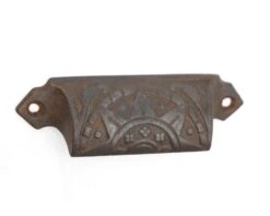 Pair Of 4.5 In. Antique Aesthetic Cast Iron Bin Drawer Pulls 9 Pair Of 4.5 In. Antique Aesthetic Cast Iron Bin Drawer Pulls -OGT Sale Store cabinet furniture pulls for sale q287718
