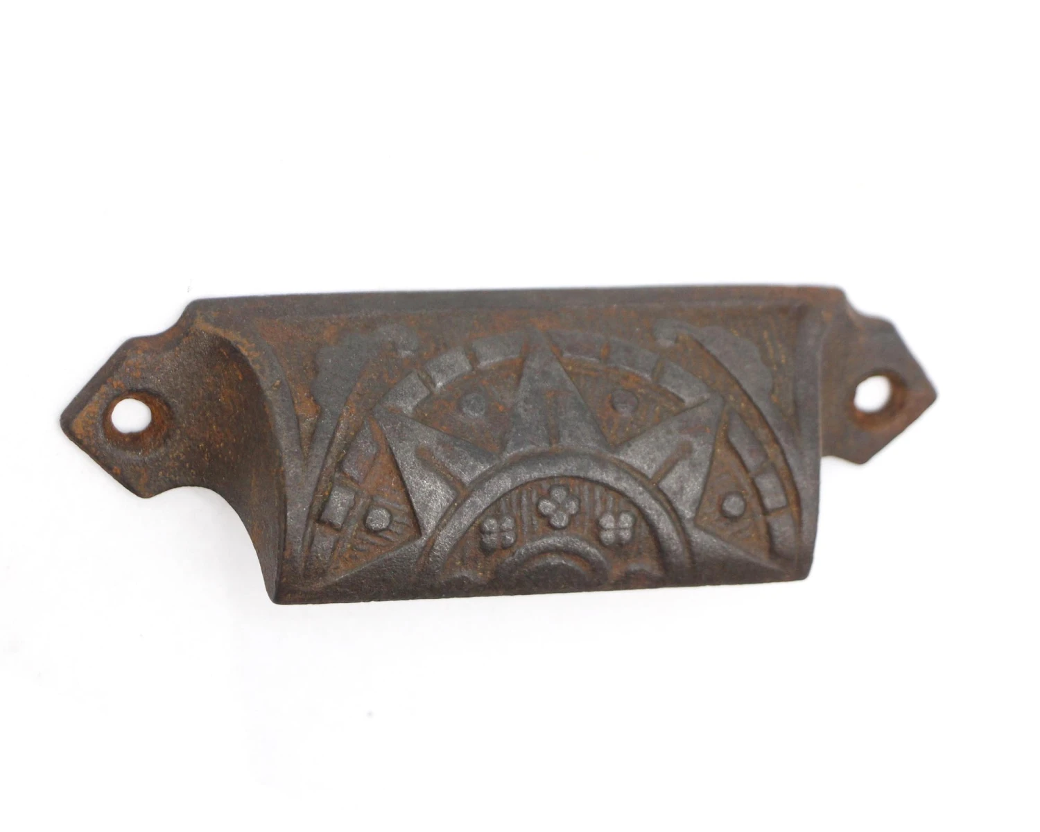 Pair Of 4.5 In. Antique Aesthetic Cast Iron Bin Drawer Pulls 5 Pair Of 4.5 In. Antique Aesthetic Cast Iron Bin Drawer Pulls - Image 3