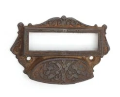 Pair Of 4.5 In. Antique Victorian Cast Iron Apothecary Drawer Bin Pulls -OGT Sale Store cabinet furniture pulls for sale q287720