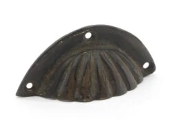 Pair Of Antique 3 In. Scallop Cast Iron Bin Drawer Pulls 9 Pair Of Antique 3 In. Scallop Cast Iron Bin Drawer Pulls -OGT Sale Store cabinet furniture pulls for sale q287897