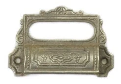 Pair Of Victorian Cast Iron Apothecary Drawer Bin Pulls -OGT Sale Store cabinet furniture pulls l207280