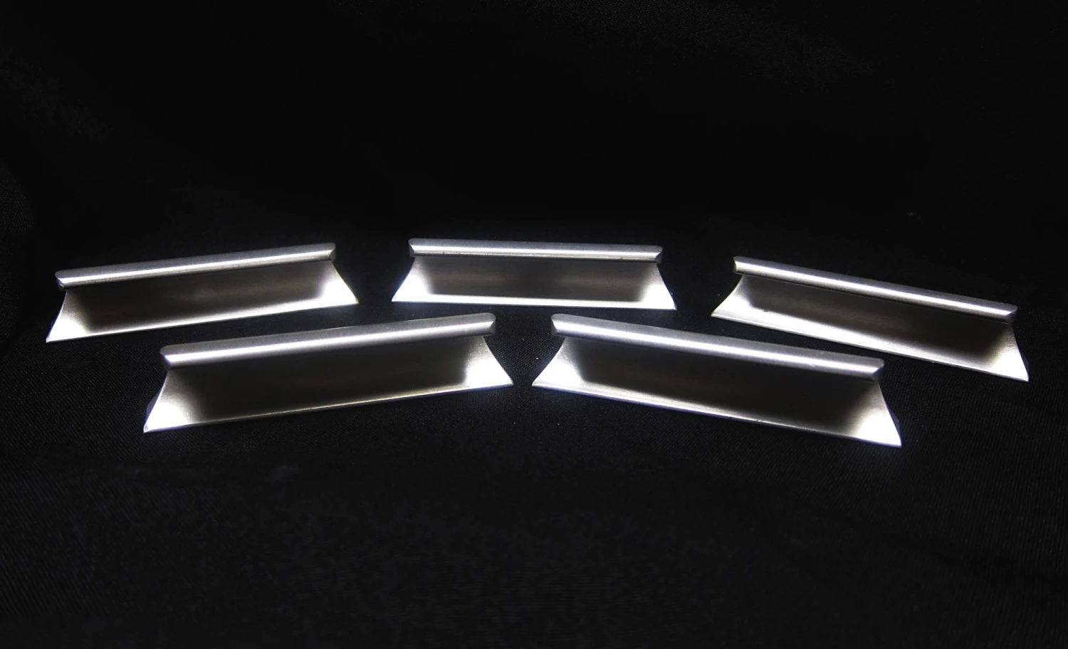 Mid Century Brushed Steel Drawer Bin Pull 4 Mid Century Brushed Steel Drawer Bin Pull - Image 2