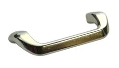 Mid Century Large Chrome 5.875 In. Bridge Drawer Pull Handle