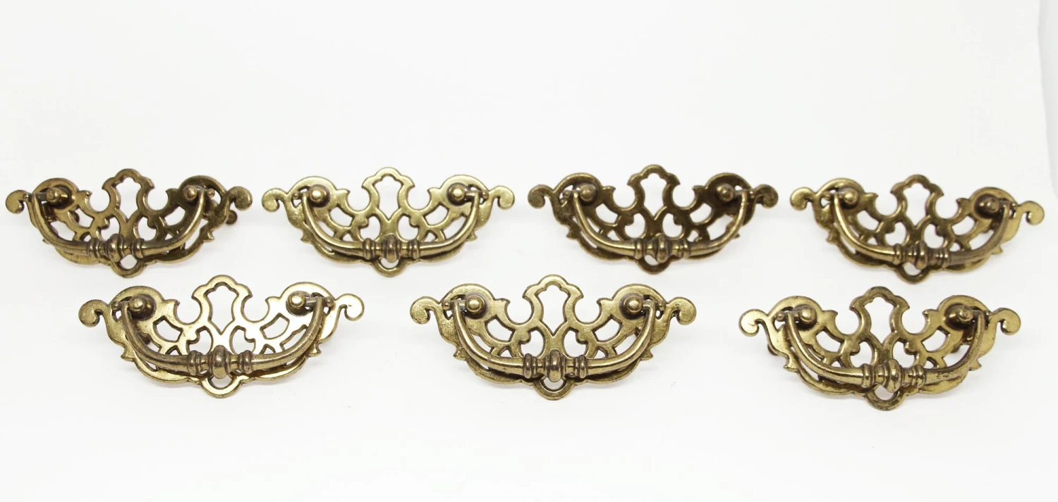 Traditional Polished Brass Bail Drawer Pull 4 Traditional Polished Brass Bail Drawer Pull - Image 2