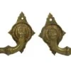 Pair European Of Victorian Bronze Bail Drawer Pulls