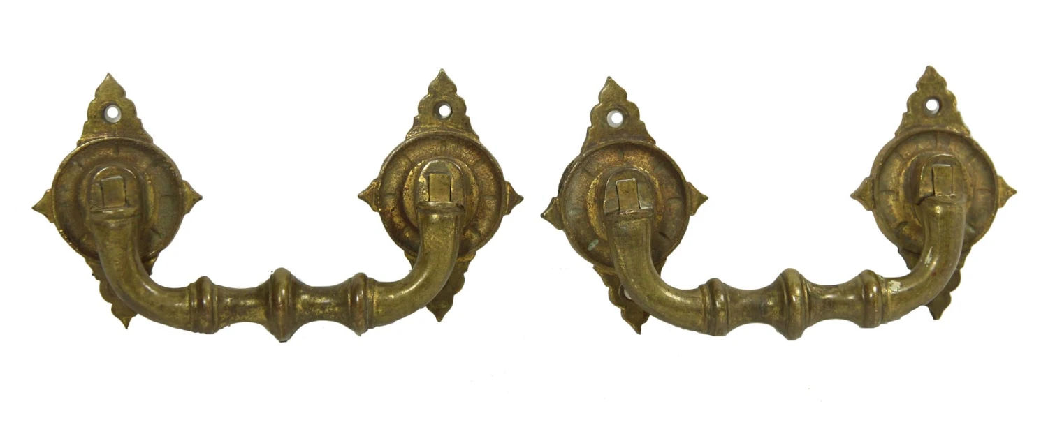 Pair European Of Victorian Bronze Bail Drawer Pulls 3 Pair European Of Victorian Bronze Bail Drawer Pulls