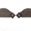 Pair Of Antique 5 In. Victorian Cast Iron Bin Drawer Pulls -OGT Sale Store cabinet furniture pulls pair of antique 5 in victorian cast iron bin drawer pulls q287721