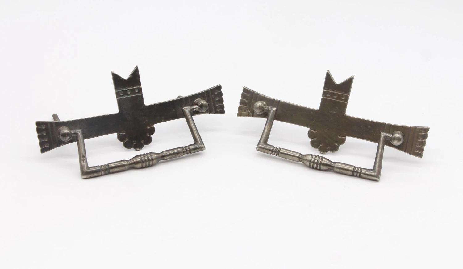 Pair Of Antique Aesthetic Nickeled Brass Drawer Bail Pulls 3 Pair Of Antique Aesthetic Nickeled Brass Drawer Bail Pulls