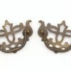 Pair Of Cut Out 3.375 In. Brass Bail Dresser Drawer Pulls