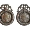 Pair Of Victorian Brass Urn Ring Pulls -OGT Sale Store cabinet furniture pulls pair of victorian brass urn ring pulls p267971