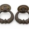 Pair Of Vintage 2.75 In. Victorian Brass Ring Furniture Pulls 1 Pair Of Vintage 2.75 In. Victorian Brass Ring Furniture Pulls -OGT Sale Store cabinet furniture pulls pair of vintage 275 in victorian brass ring furniture pulls q287898