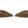 Pair Of Vintage Art Deco 4.5 In. Steel Bin Drawer Pulls 1 Pair Of Vintage Art Deco 4.5 In. Steel Bin Drawer Pulls -OGT Sale Store cabinet furniture pulls pair of vintage art deco 45 in steel bin drawer pulls q286641
