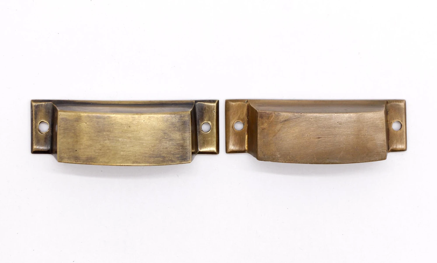 Pair Of Vintage Classic 3.375 In. Brass Cup Drawer Pulls 3 Pair Of Vintage Classic 3.375 In. Brass Cup Drawer Pulls