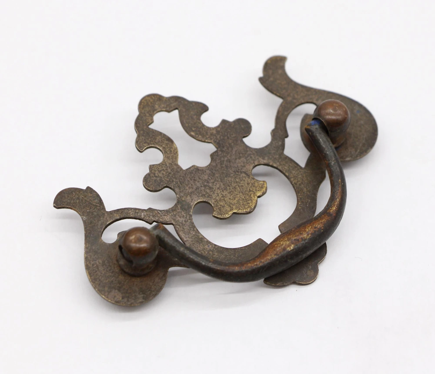 Vintage 2.875 In. Brass Chippendale Dresser Drawer Bail Pull 4 Vintage 2.875 In. Brass Chippendale Dresser Drawer Bail Pull - Image 2