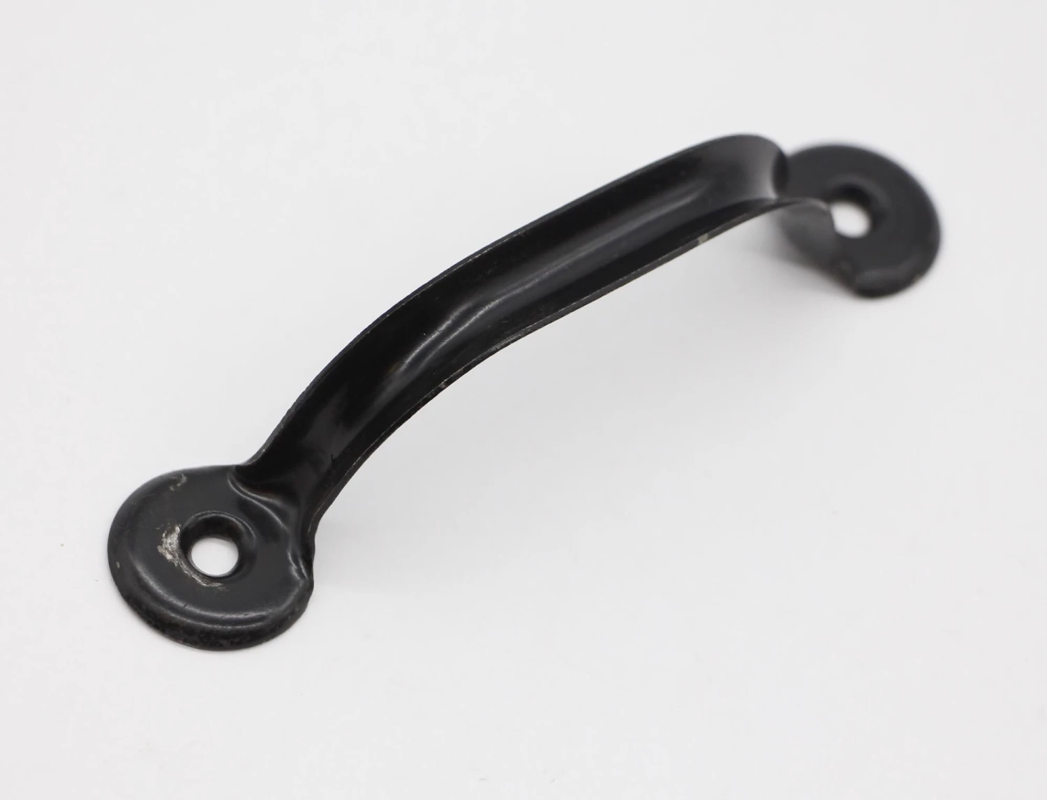 Vintage Black Steel 5 In. Bridge Cabinet Drawer Pull 4 Vintage Black Steel 5 In. Bridge Cabinet Drawer Pull - Image 2