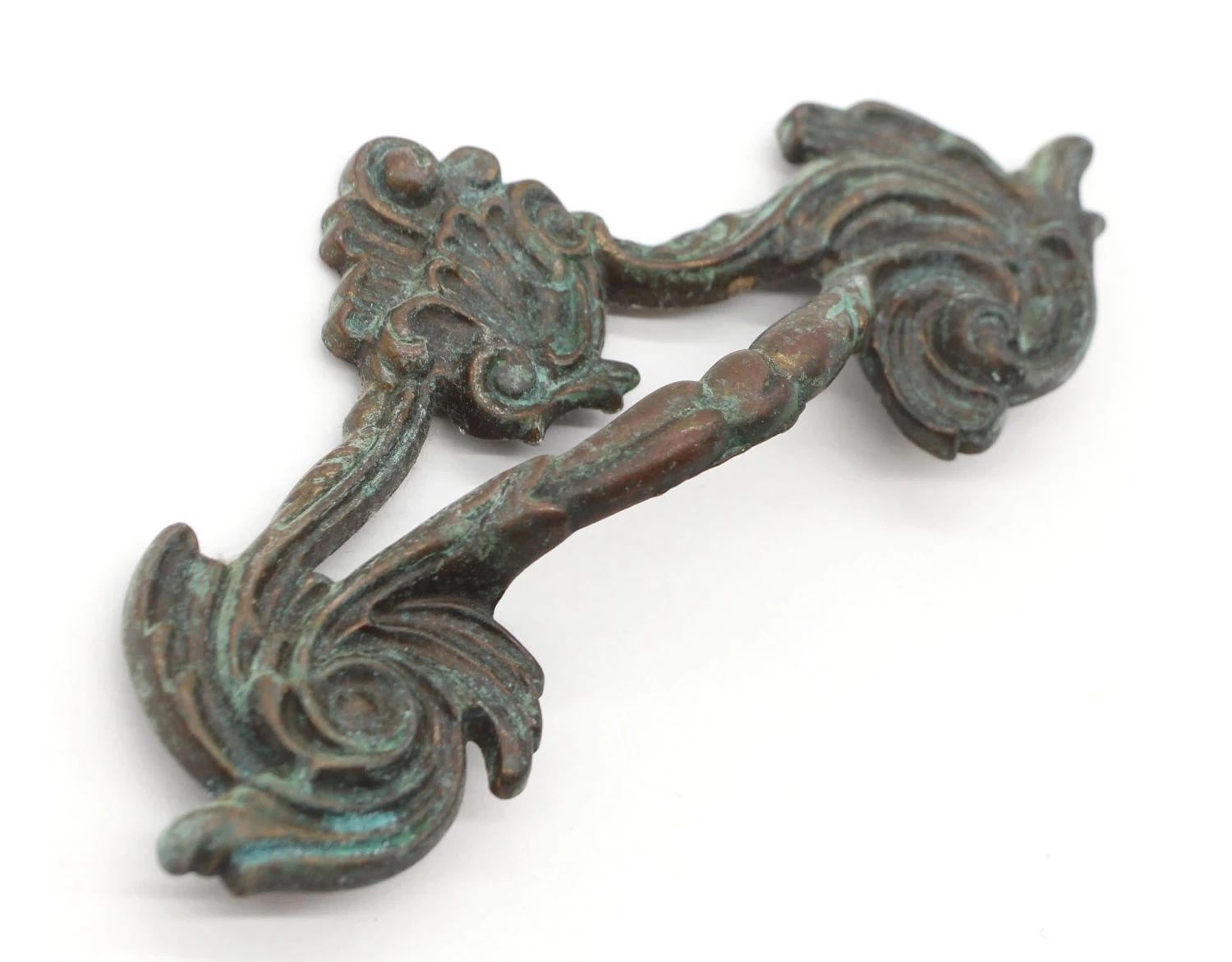 Repro Art Nouveau 6.5 In. Brass Bridge Drawer Pull 4 Repro Art Nouveau 6.5 In. Brass Bridge Drawer Pull - Image 2