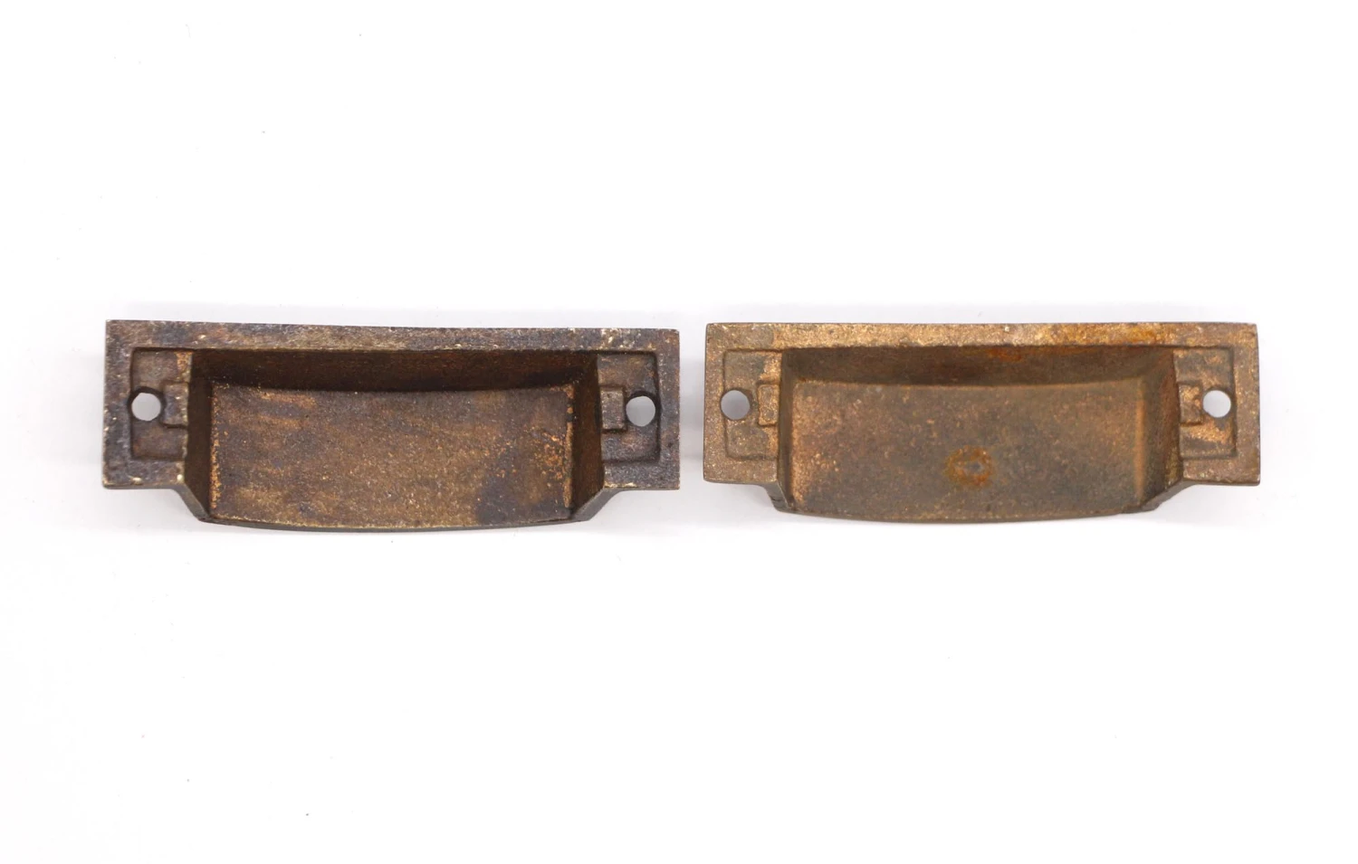 Pair Of Vintage Classic 3.375 In. Brass Cup Drawer Pulls 4 Pair Of Vintage Classic 3.375 In. Brass Cup Drawer Pulls - Image 2