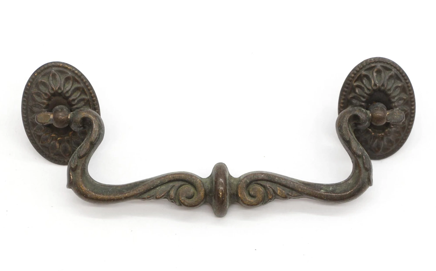 Pair Of Victorian Style 6.25 In. Brass Bridge Drawer Pulls 4 Pair Of Victorian Style 6.25 In. Brass Bridge Drawer Pulls - Image 2
