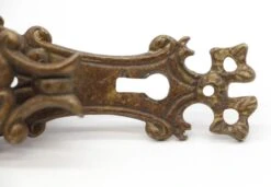 Ornate Brass Keyhole Ring Furniture Pull Latch With Spindle 10 Ornate Brass Keyhole Ring Furniture Pull Latch With Spindle -OGT Sale Store cabinet furniture pulls q286312