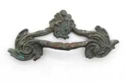 Repro Art Nouveau 6.5 In. Brass Bridge Drawer Pull